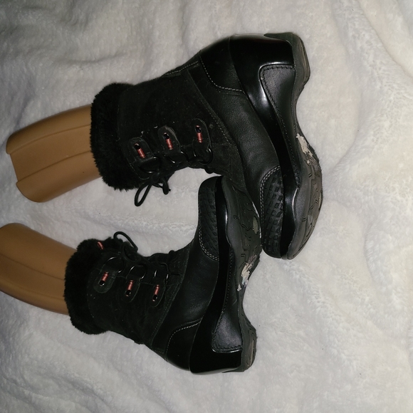 Jambu Size 7.5 Black Vegan Heeled Calf Boots - Picture 3 of 10